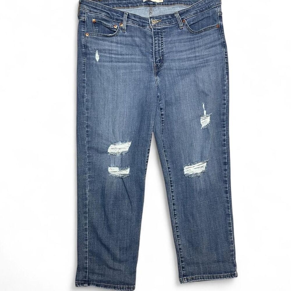 Levi's Women's Distressed Light Blue Jeans